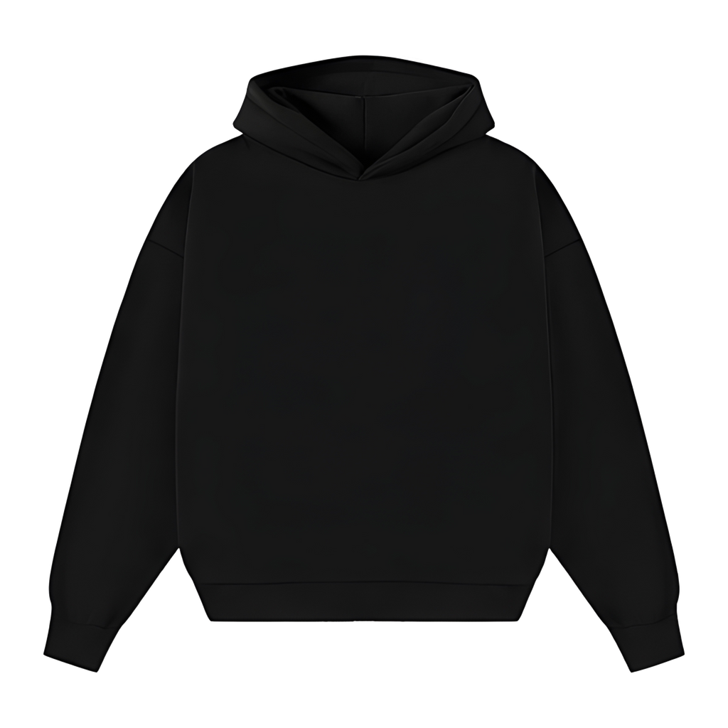 Charcoal Black 500GSM Heavyweight Hoodie