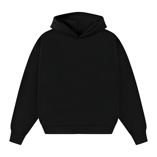 Charcoal Black 500GSM Heavyweight Hoodie